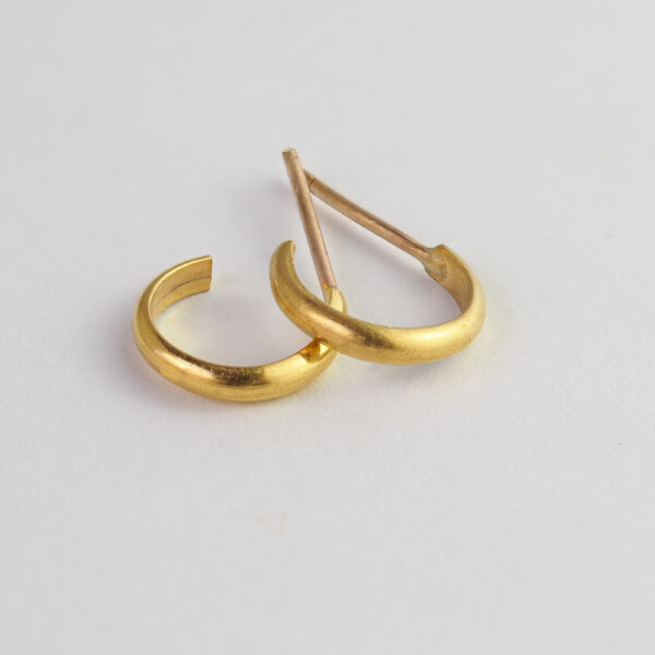 22k Gold Hoop Earrings Gold Hoop Earrings