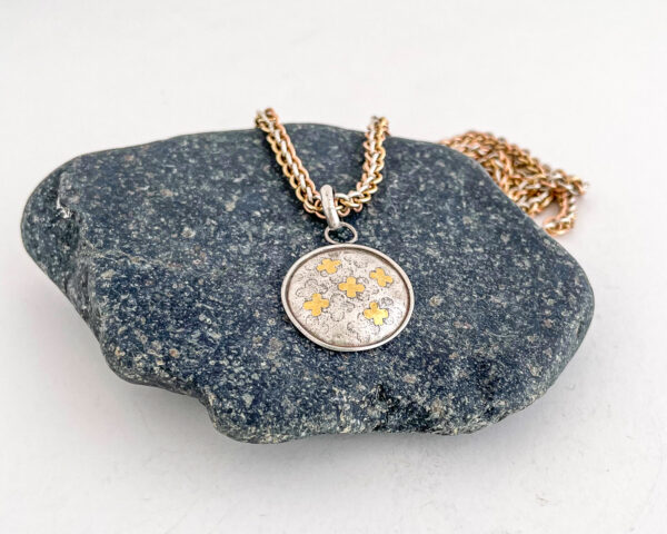 Fortune's Daughter Clover Medallion Pendant