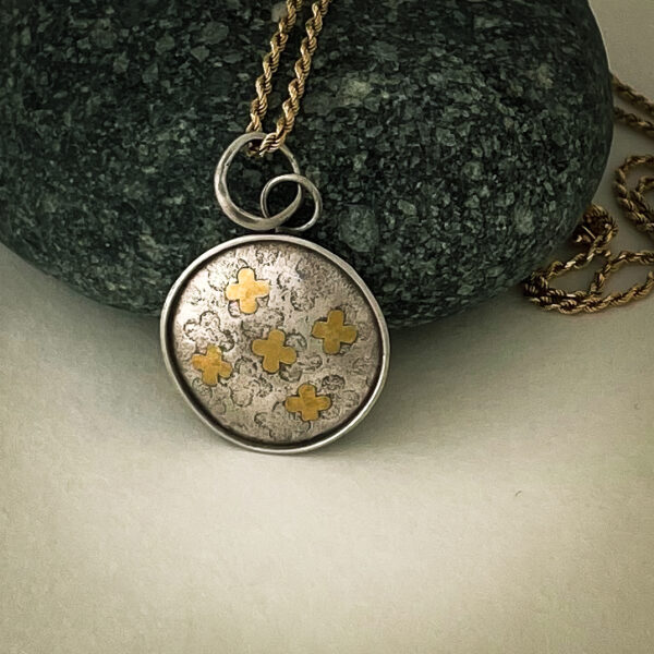 Fortune's Daughter Clover Medallion Pendant