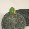 Gold and Chrysoprase Ring Front