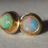 Opal Earrings Close Up