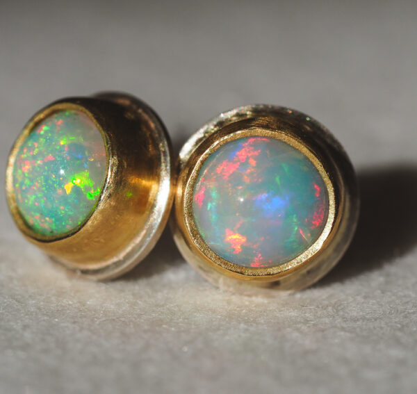 Opal Earrings Close Up Opal Earrings Close Up
