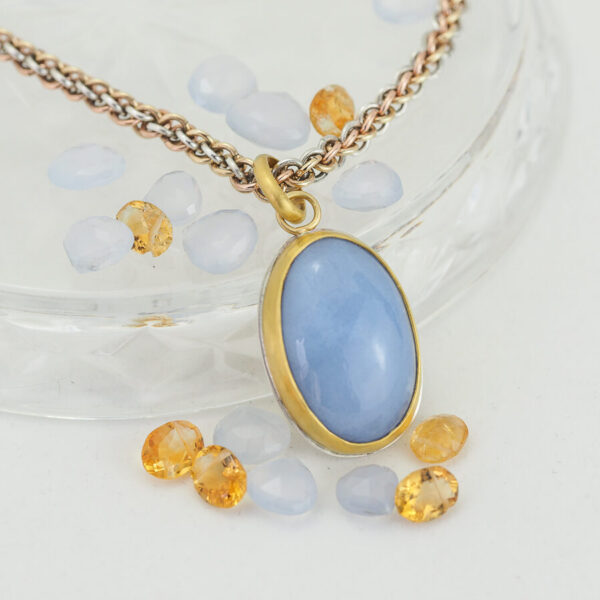 Blue Chalcedony pendant