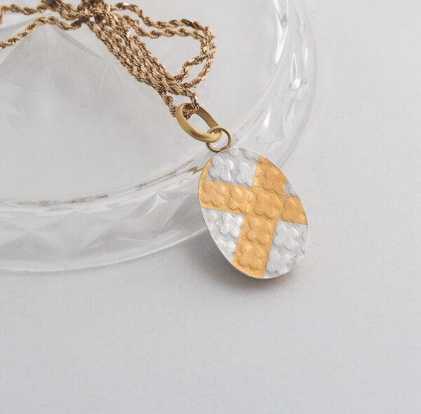 Gold on silver jewelry