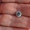 Sapphire Stud Earring on Fingers Sapphire Stud Earring on Fingers