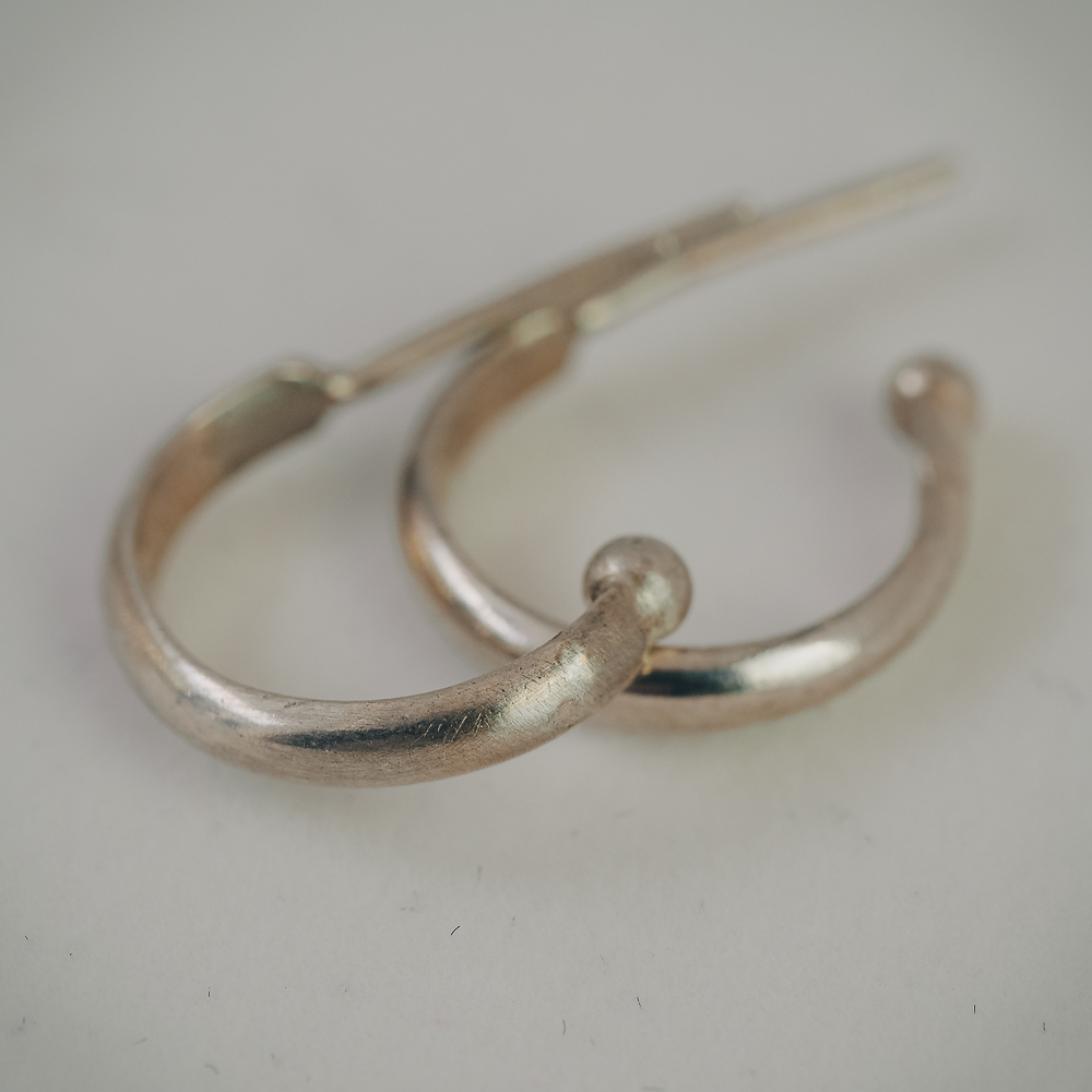 Silver Baby Hoop Earrings