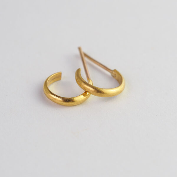 Small Gold Hoop Earrings for Charms Small Gold Hoop Earrings for Charms
