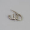 Small Silver Hoop Earrings Detail