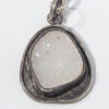 White Druzy Pendant Face