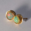 Moon on Fire Earrings Moon On Fire Opal Earrings
