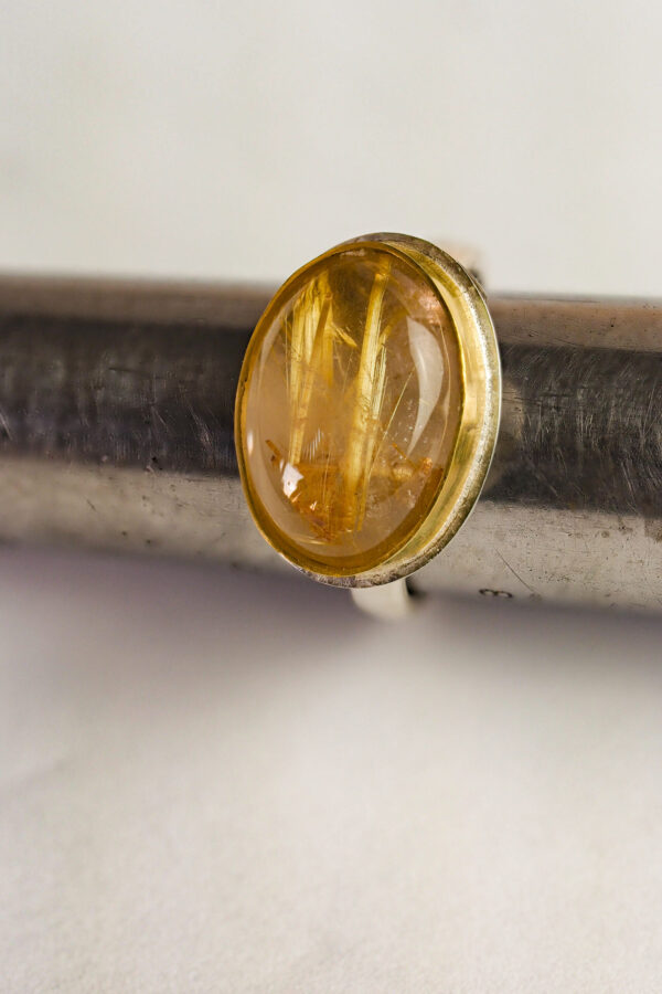 Golden Rays Cocktail Ring left cocktail ring
