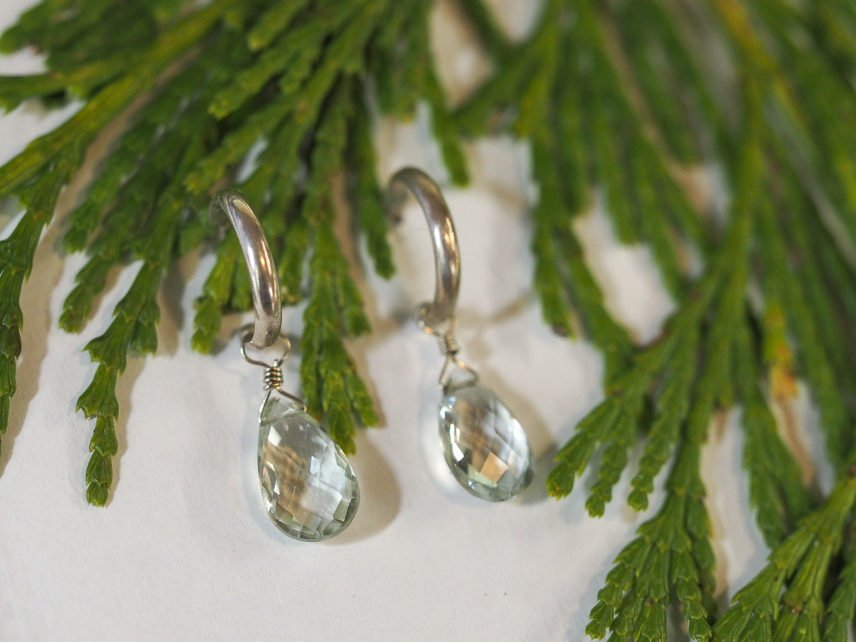 Aquamarine Gemstone Earring Drops