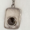 dog tag necklace with black onyx gemstone