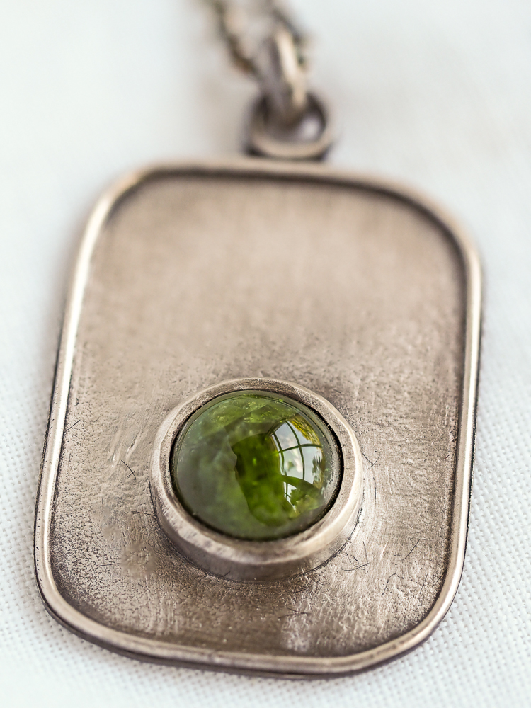 Chrome Diopside Necklace Dog Tag-4