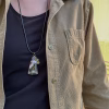 Moonstone and Ocean Jasper gemstones in an elegant pendant necklace.