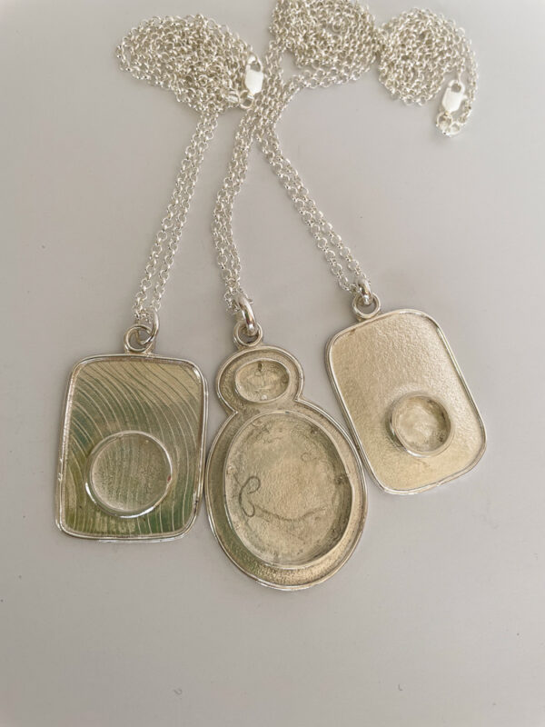 Trio of Pendants for Seaside Collection 3 pendants after soldering