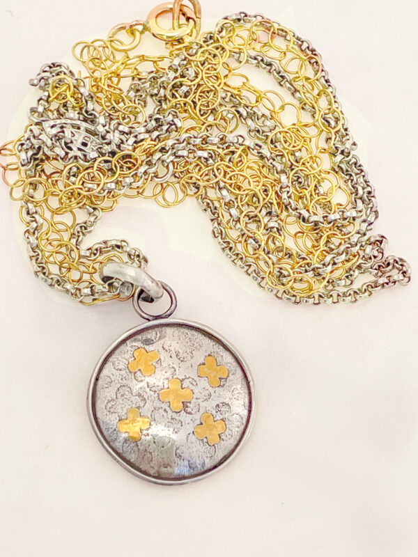 Fortune's Daughter Clover Medallion Pendant