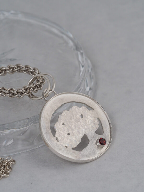 SC018 Oak Tree of Life Pendant-4 oak tree pendant silver