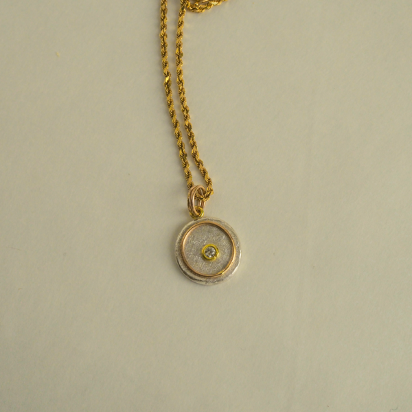 Fairmined Americas Collection Gold and Diamond Medallion Pendant
