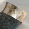 SC014 Wide Golden Glory Cuff 1x1 web-2 Wide Golden Confetti Cuff Bracelet